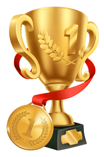Championship Trophy - White Background