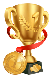 Championship Trophy - White Background